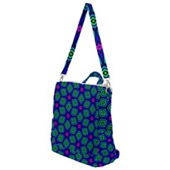 Seamless Pattern Pattern Purple Stars Crossbody Backpack by Vaneshart