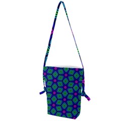 Seamless Pattern Pattern Purple Stars Folding Shoulder Bag by Vaneshart