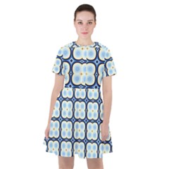 Pattern Design Art Scrapbooking Geometric Cubes Sailor Dress