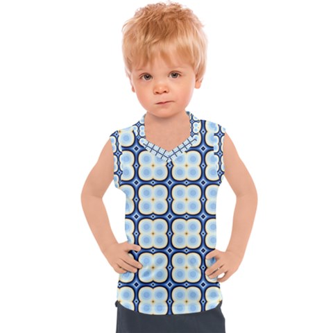 Pattern Design Art Scrapbooking Geometric Cubes Kids  Mesh Tank Top by Vaneshart