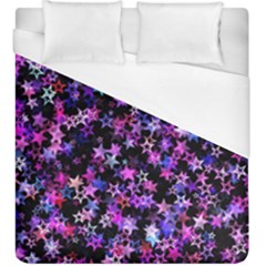 Christmas Paper Star Texture Duvet Cover (king Size) by Vaneshart