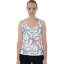 Pearl Pattern Floral Design Art Digital Seamless Velvet Tank Top View1