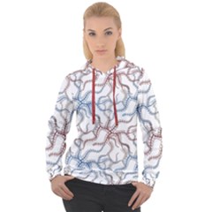 Pearl Pattern Floral Design Art Digital Seamless Women s Overhead Hoodie by Vaneshart