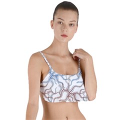 Pearl Pattern Floral Design Art Digital Seamless Layered Top Bikini Top 