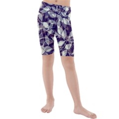 Leaves Pattern Colors Nature Design Kids  Mid Length Swim Shorts by Vaneshart