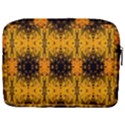 Pattern Wallpaper Background Yellow Amber Black Make Up Pouch (Large) View2