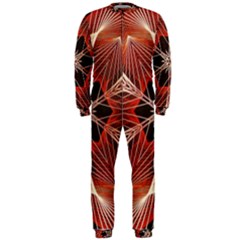 Star Pattern Red Abstract Onepiece Jumpsuit (men)  by Vaneshart