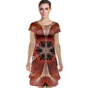 Star Pattern Red Abstract Cap Sleeve Nightdress View1