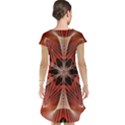 Star Pattern Red Abstract Cap Sleeve Nightdress View2