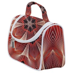 Star Pattern Red Abstract Satchel Handbag by Vaneshart