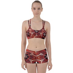 Star Pattern Red Abstract Perfect Fit Gym Set by Vaneshart