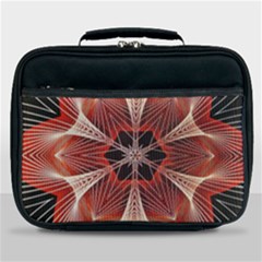 Star Pattern Red Abstract Lunch Bag by Vaneshart