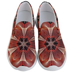 Star Pattern Red Abstract Men s Lightweight Slip Ons by Vaneshart