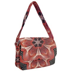 Star Pattern Red Abstract Courier Bag by Vaneshart