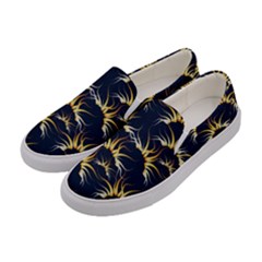 Pearl Pattern Floral Design Art Digital Seamless Women s Canvas Slip Ons by Vaneshart