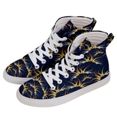 Pearl Pattern Floral Design Art Digital Seamless Women s Hi-top Skate Sneakers by Vaneshart