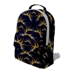 Pearl Pattern Floral Design Art Digital Seamless Flap Pocket Backpack (large) by Vaneshart