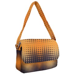 Pattern Lines Sections Yellow Straw Mauve Courier Bag by Vaneshart