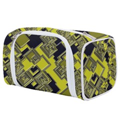 Seamless Pattern Background  Gold Yellow Black Toiletries Pouch