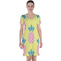 Summer Pineapple Seamless Pattern Short Sleeve Nightdress View1