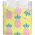 Summer Pineapple Seamless Pattern Duvet Cover Double Side (California King Size) View2