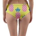 Summer Pineapple Seamless Pattern Reversible Mid-Waist Bikini Bottoms View2