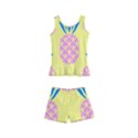 Summer Pineapple Seamless Pattern Kids  Boyleg Swimsuit View1