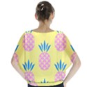 Summer Pineapple Seamless Pattern Batwing Chiffon Blouse View2