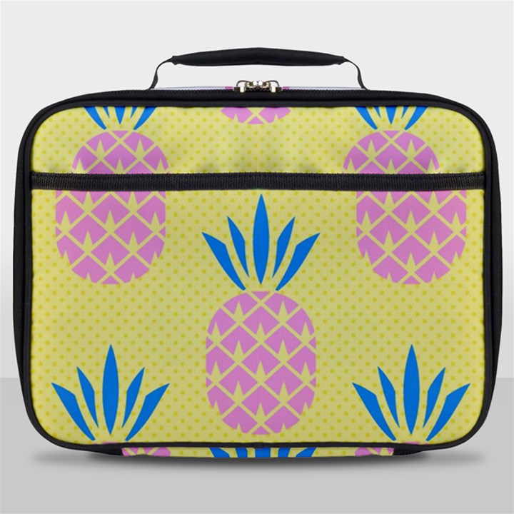 Summer Pineapple Seamless Pattern Full Print Lunch Bag