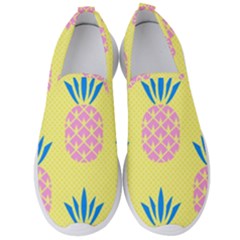 Summer Pineapple Seamless Pattern Men s Slip On Sneakers by Sobalvarro