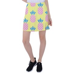 Summer Pineapple Seamless Pattern Tennis Skirt by Sobalvarro