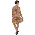 Thanksgiving Pattern Long Sleeve Chiffon Shirt Dress View2