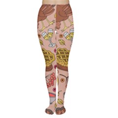 Thanksgiving Pattern Tights by Sobalvarro