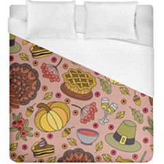 Thanksgiving Pattern Duvet Cover (king Size) by Sobalvarro