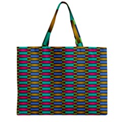 Seamless Tile Pattern Zipper Mini Tote Bag