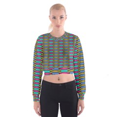 Seamless Tile Pattern Cropped Sweatshirt by HermanTelo