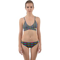 Seamless Tile Pattern Wrap Around Bikini Set