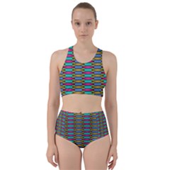 Seamless Tile Pattern Racer Back Bikini Set