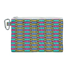 Seamless Tile Pattern Canvas Cosmetic Bag (large)