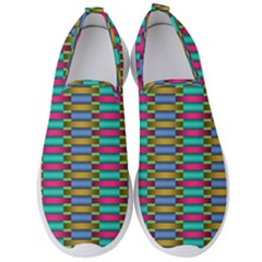 Seamless Tile Pattern Men s Slip On Sneakers by HermanTelo