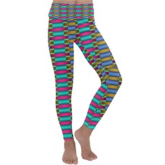 Seamless Tile Pattern Kids  Lightweight Velour Classic Yoga Leggings