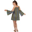 Seamless Tile Pattern Kimono Sleeves Boho Dress View2