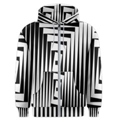 Background Black White Design Men s Zipper Hoodie