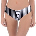 Background Black White Design Reversible Classic Bikini Bottoms View3