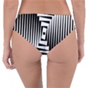 Background Black White Design Reversible Classic Bikini Bottoms View4