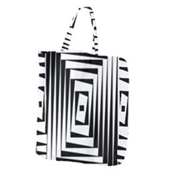 Background Black White Design Giant Grocery Tote