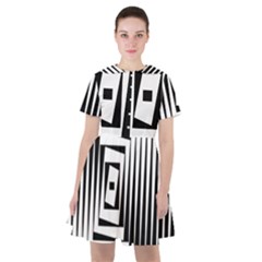 Background Black White Design Sailor Dress