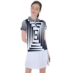 Background Black White Design Women s Polo Tee