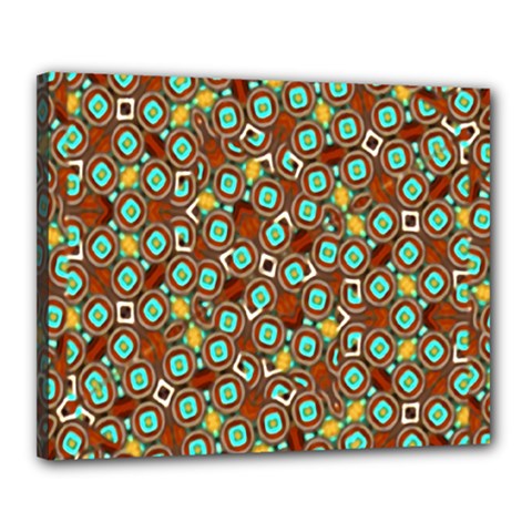 Colorful Modern Geometric Print Pattern Canvas 20  X 16  (stretched) by dflcprintsclothing