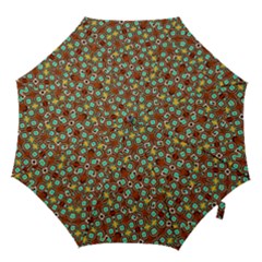 Colorful Modern Geometric Print Pattern Hook Handle Umbrellas (small) by dflcprintsclothing